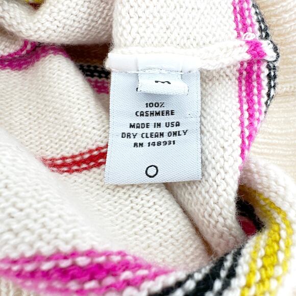 THE ELDER STATESMAN Reverse Stripe Crew Sweater M - Picture 8 of 11